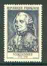 France 1955 National Relief Fund - Vergennes (Foreign Minister) unmounted mint, SG 1256*