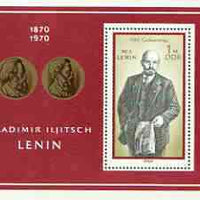 Germany - East 1970 Birth Centenary of Lenin m/sheet, unmounted mint SG MS E 1283