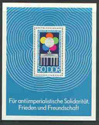 Germany - East 1973 Festival of Youth and Students m/sheet unmounted mint, SG MS E1597