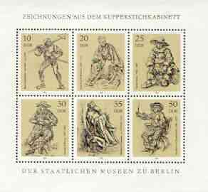 Germany - East 1978 Drawings from State Museum m/sheet unmounted mint, SG MS E2062