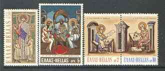 Greece 1970 Saints Cyril & Methodius set of 4 unmounted mint SG 1147-50*