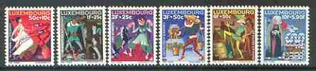 Luxembourg 1965 National Welfare Fund (Fairy Tales) set of 6 unmounted mint, SG 771-76*