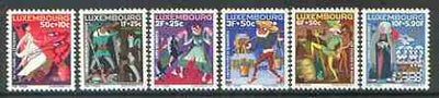 Luxembourg 1965 National Welfare Fund (Fairy Tales) set of 6 unmounted mint, SG 771-76*