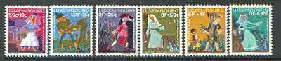 Luxembourg 1966 National Welfare Fund (Fairy Tales) set of 6 unmounted mint, SG 790-95*