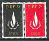 Ireland 1968 Human Rights Year set of 2 unmounted mint, SG 263-64*