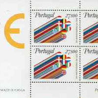 Portugal 1982 25th Anniversary of EEC perf m/sheet unmounted mint SG MS 1868