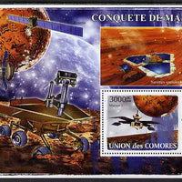 Comoro Islands 2009 Conquest of Mars perf s/sheet unmounted mint, Michel BL450