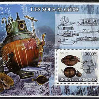 Comoro Islands 2009 Submarines perf s/sheet unmounted mint, Michel BL445