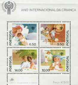 Portugal 1979 International Year of the Child perf m/sheet unmounted mint SG MS 1758