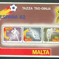 Malta 1982 Football World Cup m/sheet unmounted mint, SG MS 697