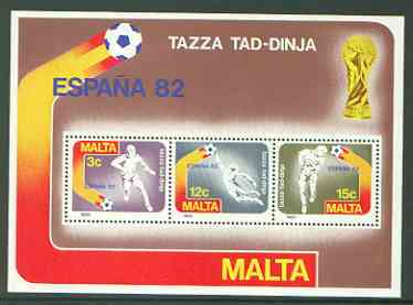 Malta 1982 Football World Cup m/sheet unmounted mint, SG MS 697