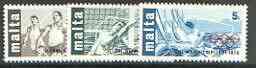 Malta 1976 Montreal Olympic Games set of 3 unmounted mint, SG 559-61*