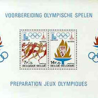 Belgium 1978 Lake Placid Winter Olympics (Preparation) perf m/sheet unmounted mint, SG MS 2543