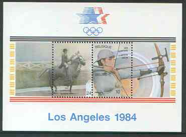 Belgium 1984 Los Angeles Olympics perf m/sheet unmounted mint, SG MS 2784