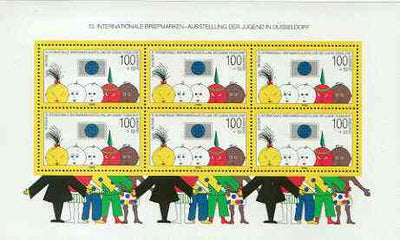 Germany - West 1990 Youth Philatelic Exhibition perf m/sheet unmounted mint, SG MS 2321