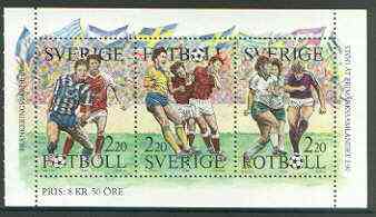 Sweden 1988 Swedish Football booklet pane unmounted mint SG 1414a