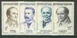 France 1958 French Doctors set of 4 unmounted mint, SG 1367-70*