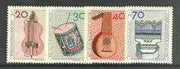 Germany - West Berlin 1973 Humanitarian Relief Fund set of 4 Musical Instruments unmounted mint, SG B443-46*
