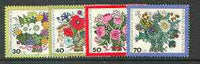Germany - West Berlin 1974 Humanitarian Relief Fund set of 4 Flowers unmounted mint, SG B457-60*