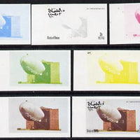 Oman 1977 Airships 3b (ZR-1 Shenandoah 1923) set of 7 imperf progressive colour proofs comprising the 4 individual colours plus 2, 3 and all 4-colour composites unmounted mint