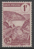 France - SNCF Railway Parcel Stamp 1944 Mareges Dam 1f purple unmounted mint, Yv 216*