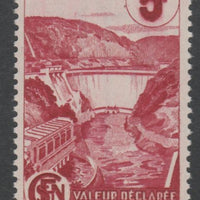 France - SNCF Railway Parcel Stamp 1944 Mareges Dam 5f carmine unmounted mint, Yv 217*