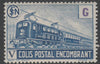 France - SNCF Railway Parcel Stamp 1945 Electric Loco blue & violet (6f6) (G in value tablet) unmounted mint Yv 224*