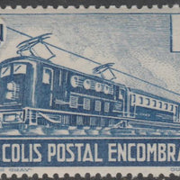 France - SNCF Railway Parcel Stamp 1945 Electric Loco blue & violet (6f6) (G in value tablet) unmounted mint Yv 224*