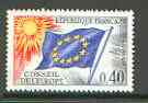 France - Council of Europe 1963 Flag 40c unmounted mint SG C11*
