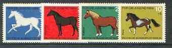 Germany - West 1969 Child Welfare (Horses) set of 4 unmounted mint SG 1478-81*