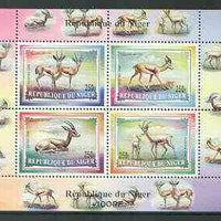 Niger Republic 1998 Gazelles perf m/sheet containing set of 4 unmounted mint