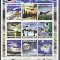 Madagascar 2000 Concorde perf sheetlet containing set of 9 values unmounted mint