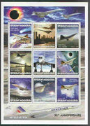 Madagascar 2000 Concorde perf sheetlet containing set of 9 values unmounted mint