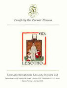 Lesotho 1981 The Discovery by Norman Rockwell 60s imperf proof mounted on Format International proof card