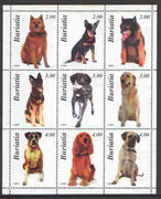 Buriatia Republic 2000 Dogs (various breeds) perf sheetlet containing complete set of 9 values unmounted mint
