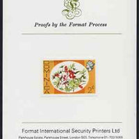 Dominica 1975-78 Castor Oil Tree 2c imperf proof mounted on Format International proof card (as SG 492)