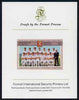 St Vincent - Grenadines 1985 Cricketers #3 - $2 Kent Team - imperf proof mounted on Format International proof card (as SG 368)
