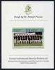 St Vincent - Grenadines 1985 Cricketers #3 - $2 Yorkshire Team - imperf proof mounted on Format International proof card (as SG 369)