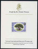 Dominica 1975-78 Screw Pine Tree 10c imperf proof mounted on Format International proof card (as SG 498)