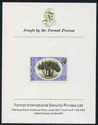 Dominica 1975-78 Screw Pine Tree 10c imperf proof mounted on Format International proof card (as SG 498)