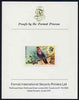 Antigua 1976 Red-necked pigeon 4c (without imprint) imperf proof mounted on Format International proof card (as SG 473A)