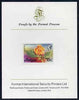 Antigua 1976 Geiger Tree 15c (without imprint) imperf proof mounted on Format International proof card (as SG 477A)
