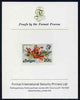Antigua 1976 Flamboyant 20c (with imprint) imperf proof mounted on Format International proof card (as SG 478B)