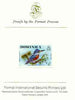 Dominica 1978 Ringed Kingfisher 1/2c imperf proof mounted on Format International proof card (SG 523var)