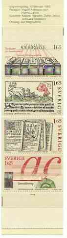 Sweden 1983 500th Anniversary of Printing 16k50 booklet complete and pristine, SG SB363