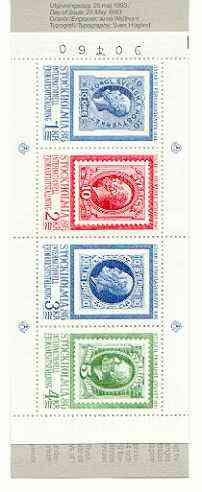 Sweden 1983 'Stockholmia 86' Stamp Exhibition 10k booklet complete and pristine, SG SB366