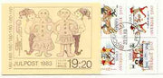 Sweden 1983 Christmas (Chritmas Cards) 19k20 booklet complete with first day cancels, SG SB368