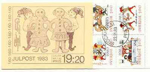 Sweden 1983 Christmas (Chritmas Cards) 19k20 booklet complete with first day cancels, SG SB368