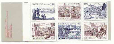 Sweden 1984 Old Towns 11k40 booklet complete and very fine, SG SB375