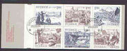 Sweden 1984 Old Towns 11k40 booklet complete with first day cancels, SG SB375